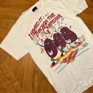 Vintage 1987 I Heard It Through The Grapevine California Raisins T-Shirt Medium